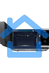 Микроволновая печь Samsung MG23DG4524ATBW нержавеющая сталь/черный 23л. 800Вт переключатели - поворотный механизм