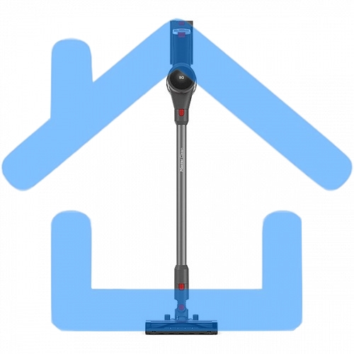 Пылесос вертикальный BQ VCA0103H серый, 2 в 1 вертикальный и компактный / технология циклон, эффективный сбор пыли и простота экплуатации / Quiet performance, низкий уровень шума / до 30 мин непрерывной работы / для эффективной уборки удобный индикатор за