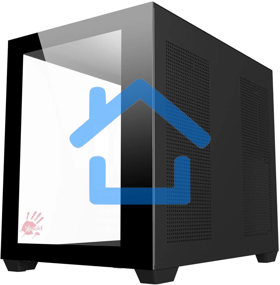 Компьютерный корпус Bloody BD-CC108 черный без БП mATX 9x120мм 2xUSB 3.0 audio bott PSU