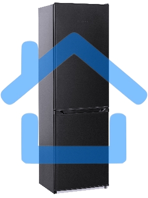 Холодильник Nordfrost NRB 162NF B черный двухкамерный 205/105 л морозилка снизу, капельная система