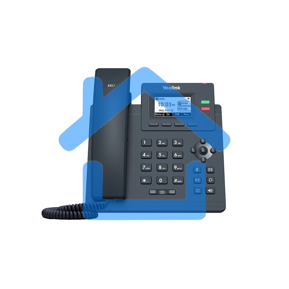 Настольный IP-телефон YEALINK SIP-T31W, 2 аккаунта, дисплей 2.3