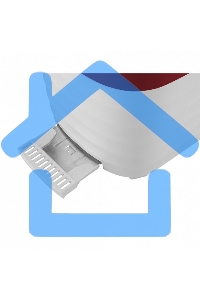 Тостер Polaris PET-0720 белый-красный