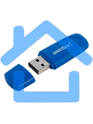 Флешка USB Smartbuy Scout Blue (SB032 Gb2SCB), 32 Gb, USB 2.0, R/W 13/8, синий
