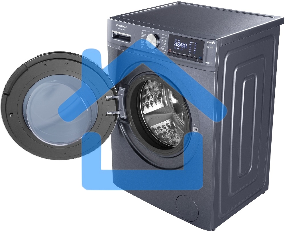 Стиральная машина Maunfeld MFWM1410SB02 темно-серебристый, загрузка фронтальная 10 кг, 1400 об/мин., класс: А+++