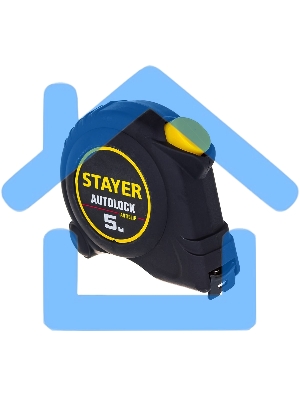 Рулетка с автостопом STAYER АutoLock 5м / 19мм