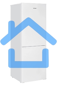 Холодильник Kraft KF-DC230W белый двухкамерный 153/72 морозилка снизу