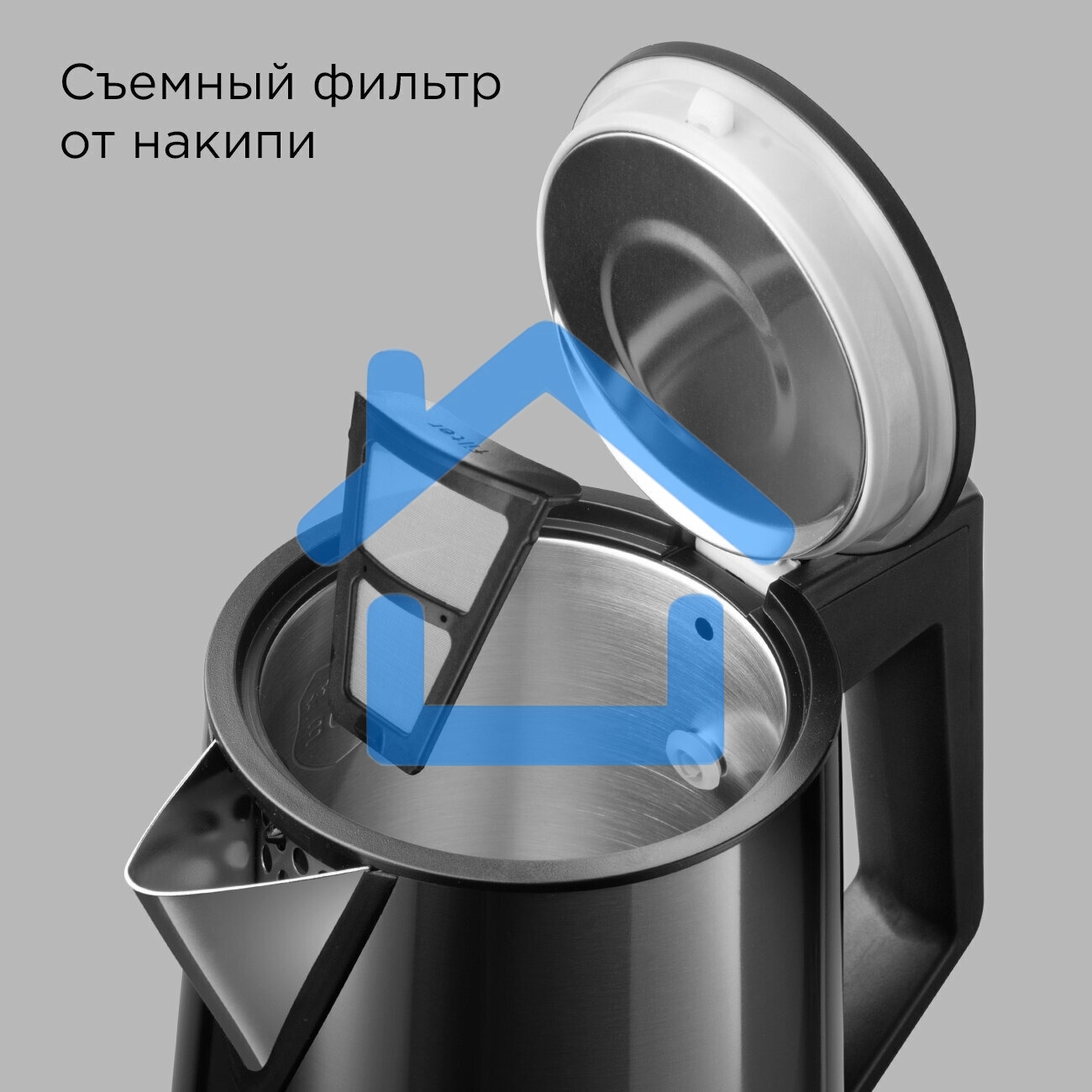Чайник электрический Redmond KM244 1.7л. 2200Вт черный