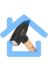 Молоток слесарный Denzel 1000 г, кованый квадратный боек, буковая рукоятка