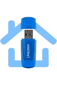 Флешка USB Smartbuy Scout Blue (SB032 Gb2SCB), 32 Gb, USB 2.0, R/W 13/8, синий