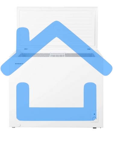 Морозильный ларь Kraft BD(W)-280RX, белый 260л