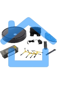 Робот-пылесос Starwind SRV5550 черный, 15 Вт, 2000 мА·ч Li-Ion, уборка влажная/сухая, пылесборник контейнер 0.3 л