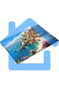 Альбом для рисования Silwerhof 20л. A4 Акварельные пейзажи 4 дизайна, картон скрепка