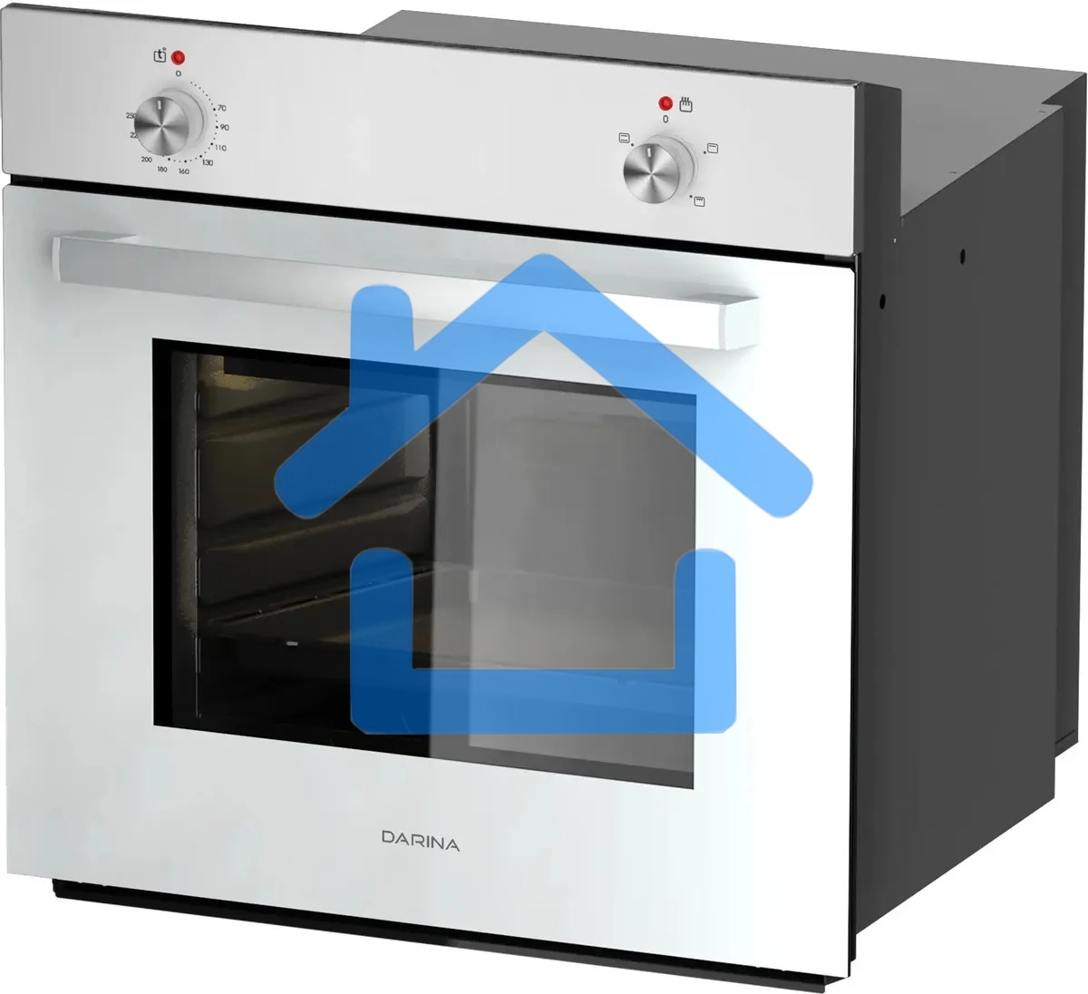 Духовой шкаф электрический Darina BO 1700 W белый, встраиваемый