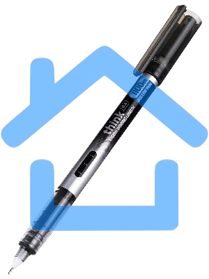 Ручка роллер Deli Think (EQ300-BK) черн, d=0.5мм, черные чернила, стреловидный пишущий наконечник