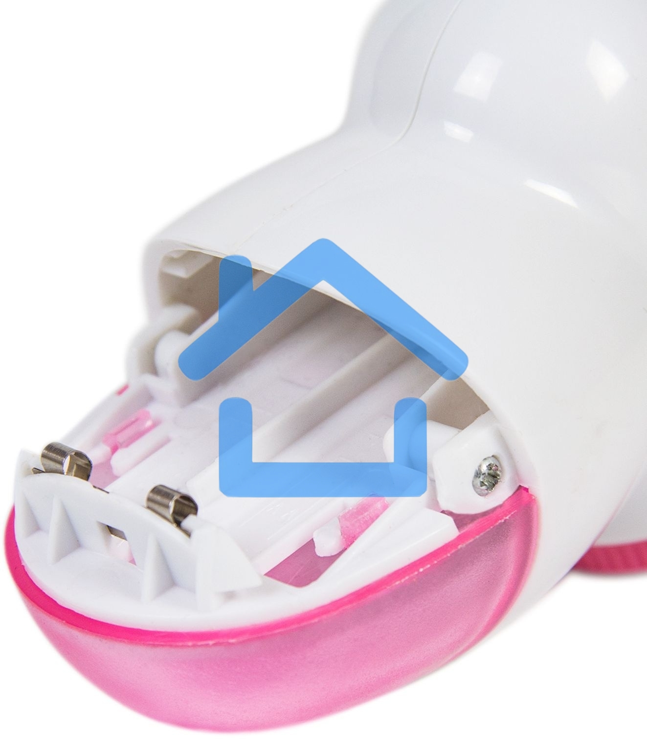 Машинка для удаления катышков Galaxy LINE GL 6301, белый c розовым, питание: 2 батарейки 