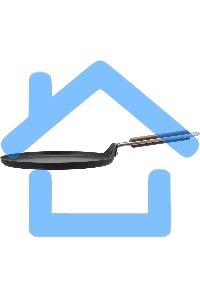 Сковорода блинная Rondell Fjord RDA-1797 круглая 25см покрытие: Xylan Plus ручка несъемная (без крышки) черный