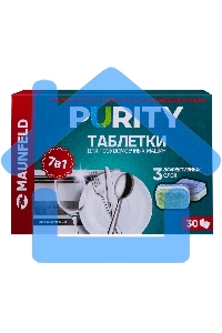 Таблетки для посудомоечных машин Maunfeld Purity all in 1 MDT30ST (30 шт. в упаковке)