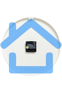 Настенные часы РУБИН 3010-001 белый/черный