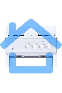 Плита газовая Flama AVG 1401 W белый,крышка