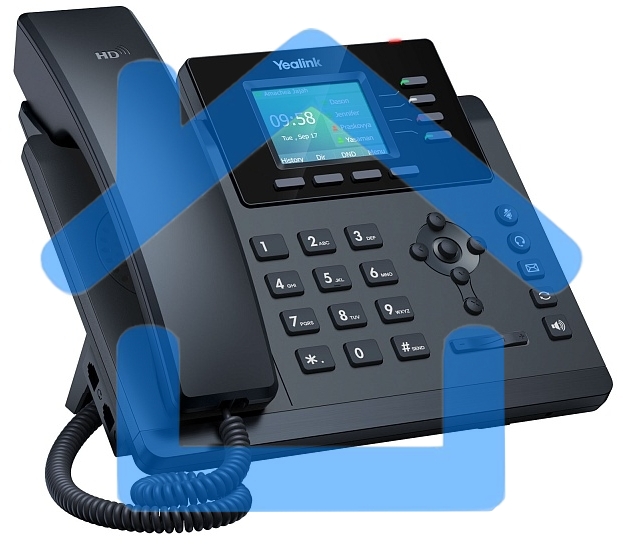 Настольный IP-телефон YEALINK SIP-T34W, 4 аккаунта, Wi-Fi, USB, 2.4