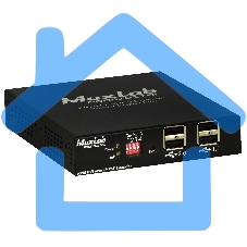 Приемник-декодер DVI, USB2.0 и KVM over IP, сжатие JPEG2000, с PoE MuxLab 500771-RX