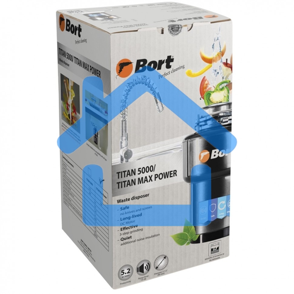 Измельчитель пищевых отходов Bort TITAN MAX Power (FullControl) (93410266)