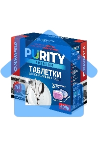 Таблетки для посудомоечных машин Maunfeld Purity Premium all in 1 MDT60PP (60 шт. в упаковке)