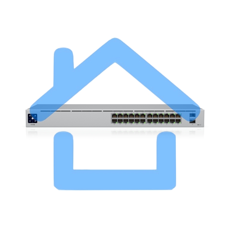 Коммутатор UBIQUITI USW-24-POE 24PORT 1000M 2SFP POE