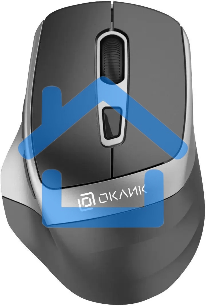 Мышь беспроводная Oklick 516MW черный/серебристый, 1600 dpi, радиоканал, Bluetooth, USB, кнопки - 6
