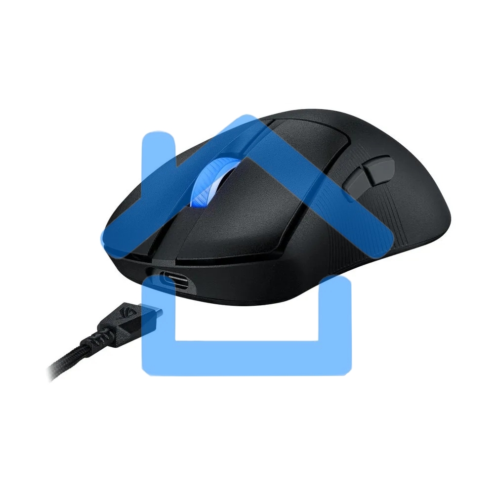 Мышь беспроводная/проводная ASUS ROG Keris II ACE черный, 42000 dpi, радиоканал, Bluetooth, USB, кнопки - 6