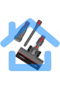 Пылесос вертикальный BQ VCA0103H серый, 2 в 1 вертикальный и компактный / технология циклон, эффективный сбор пыли и простота экплуатации / Quiet performance, низкий уровень шума / до 30 мин непрерывной работы / для эффективной уборки удобный индикатор за