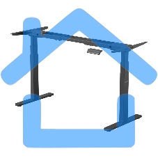Подстолье Cactus CS-EDLF-BK каркас черный