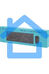 Комплект клавиатура + мышь Oklick 630M клав:черный мышь:черный USB