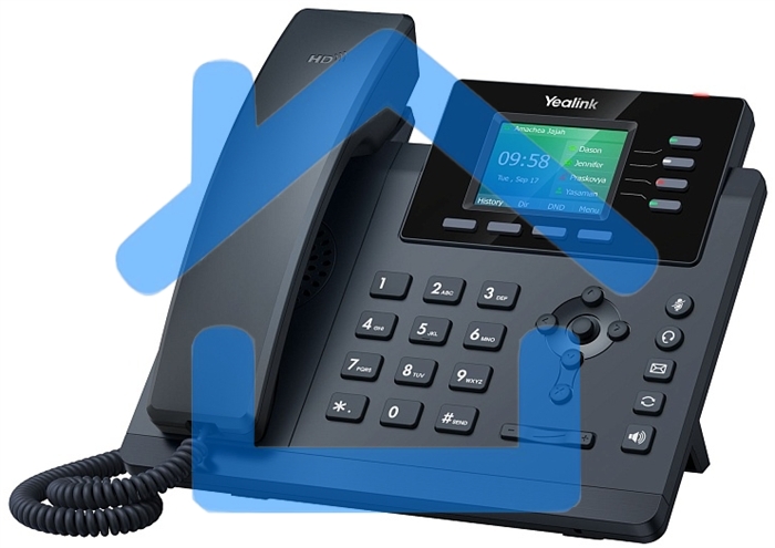 Настольный IP-телефон YEALINK SIP-T34W, 4 аккаунта, Wi-Fi, USB, 2.4
