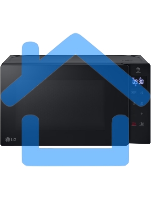 Микроволновая печь LG MH6032GAS черный, 20 л, 700 Вт, переключатели - сенсор