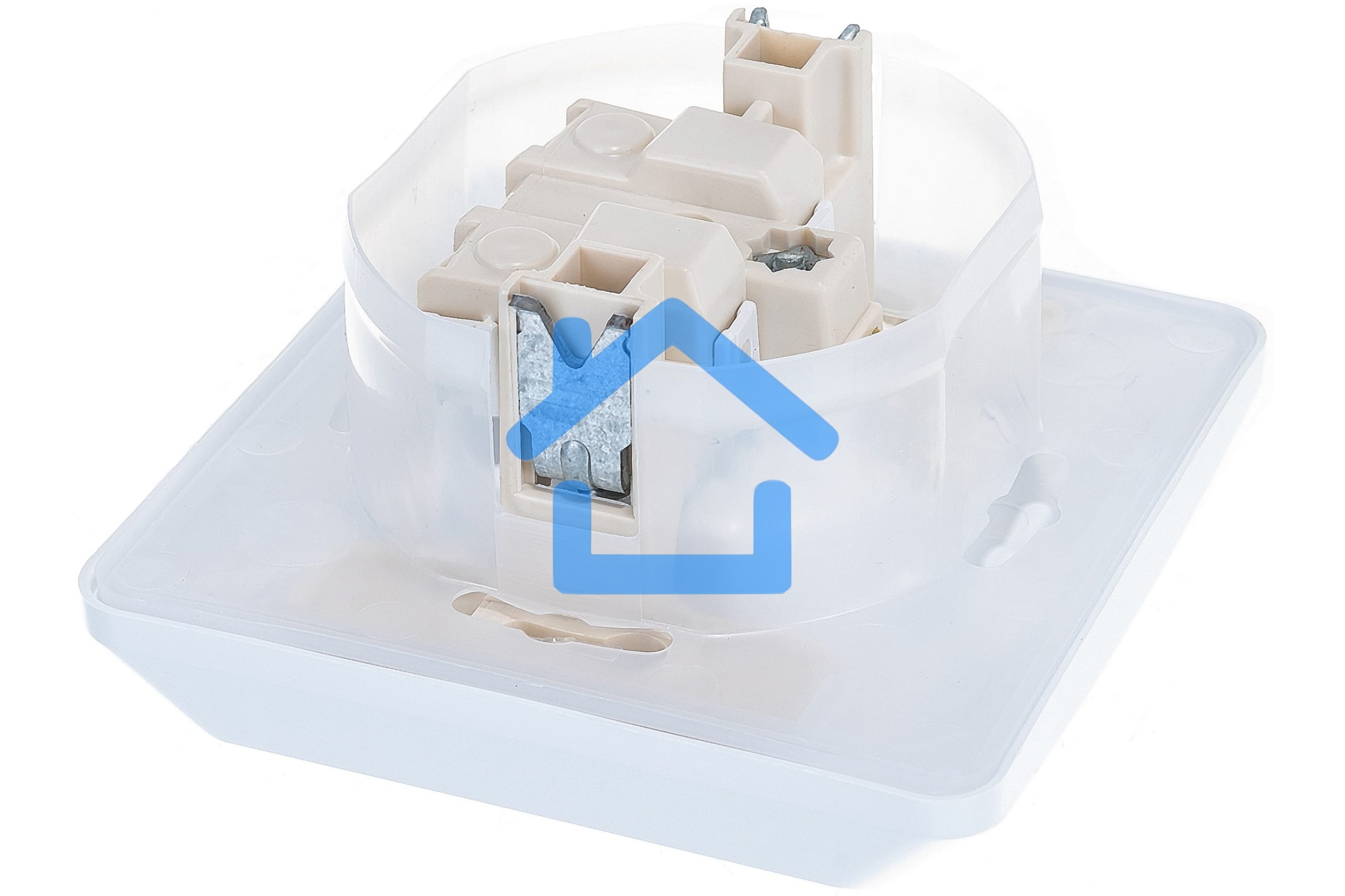 Розетка 1-м СП Этюд защ. шторки с заземл. IP44 бел. SchE PC16-044B