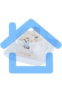 Розетка 1-м СП Этюд защ. шторки с заземл. IP44 белый SchE PC16-044B