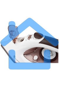 Утюг LEONORD LE-1802 3100 Вт, пар, спрей, пар. удар, самооч., тефлоновая подошва, белый/бежевый