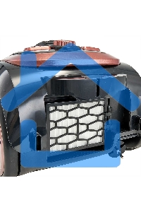 Пылесос DELTA LUX DE-3501 СУПЕР-ЦИКЛОН, черный с терракот