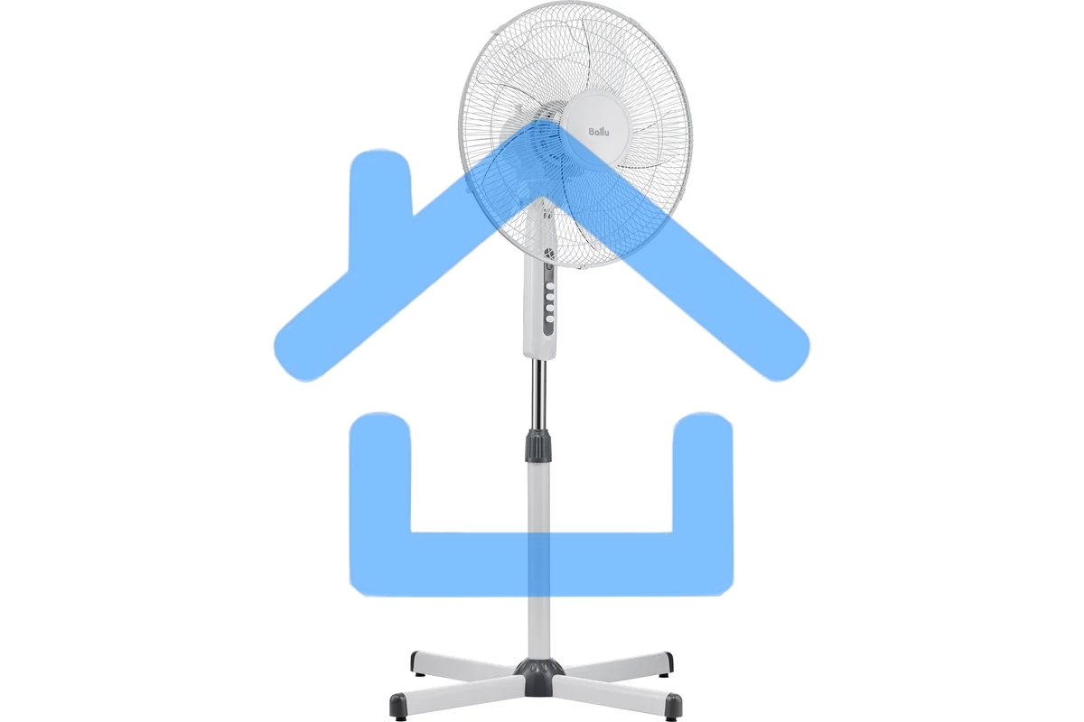 Вентилятор напольный Ballu BFF–801 42Вт бел. НС-1155725
