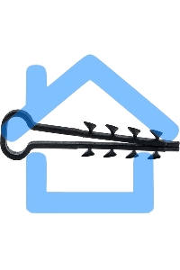 Дюбель-хомут EKF PROxima (6х14 мм) для плоского кабеля черный (10 шт.)