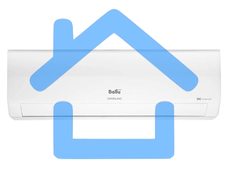Блок внутренний сплит-системы Ballu BSGRI/in-18HN8_22Y инвертор, 18000 BTU, 46 м², 34 дБ, охлаждение, обогрев, осушение, белый