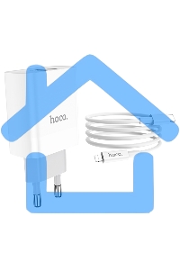 Сетевое зарядное устройство HOCO (6931474740526) C80A RAPIDO PD+QC3.0 + кабель 8PIN-TYPE-C белый