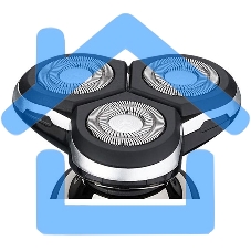 Электробритва Pioneer BS006, 3 плавающие бритвенные головки, сухое и влажное бритье, время работы до 90 мин