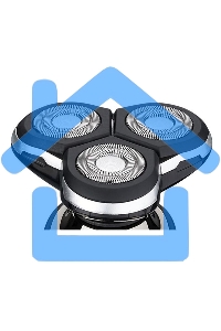 Электробритва Pioneer BS006, 3 плавающие бритвенные головки, сухое и влажное бритье, время работы до 90 мин