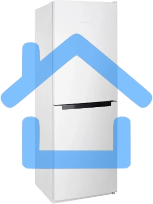 Холодильник Nordfrost NRB 151 W белый двухкамерный 170/115 л морозилка снизу, ручная разморозка