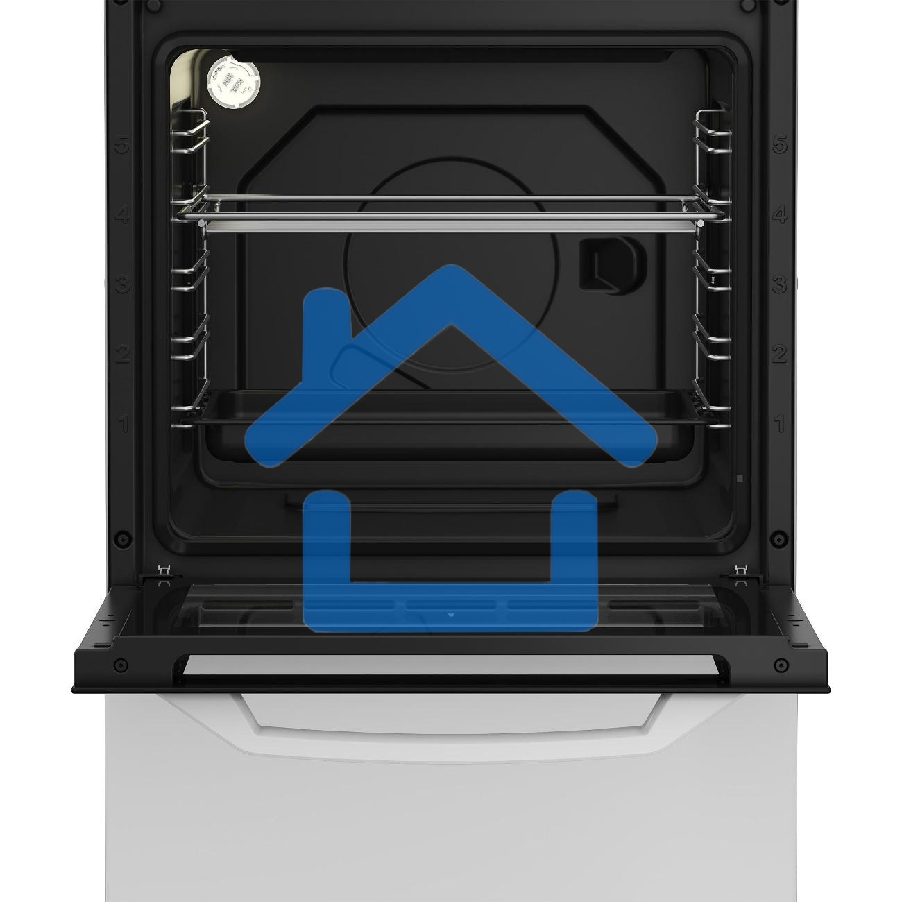 Плита электрическая Beko FFSS57001W белый, конфорок 4 шт, духовка 60 л, 50 см x 85 см x 60 см