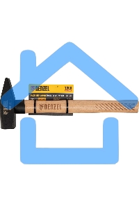 Молоток слесарный Denzel 1000 г, кованый квадратный боек, буковая рукоятка