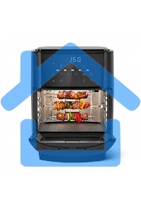 Аэрогриль BQ GR2009 черный, Мощность: 1800 Вт / Объем XXL 12л / Быстрая и равномерная циркуляция горячего воздуха Технология Air Cycle / Многофункциональный прибор 6 в 1: фритюрница, гриль, духовка, шашлычница, микроволновая печь (разогрев пищи), дегидрат