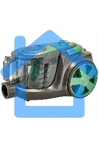 Пылесос DELTA DL-0854 черный/зеленый, 300/2400 Вт, уборка сухая, пылесборник контейнер, 4 л